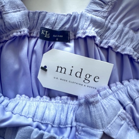 KLD NWT Lavender Tiered Maxi Dress Size S - Picture 3 of 3